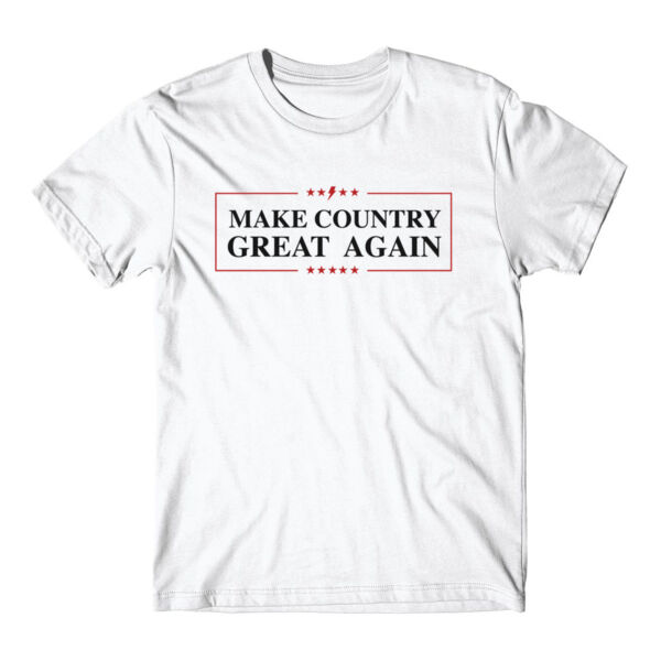 MAKE COUNTRY GREAT AGAIN - Short Sleeve T-shirt - White Thumbnail